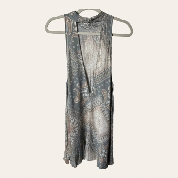 0366. FREE PEOPLE INTIMATELY SLEEVELESS DRESS HIGH NECK SIZE MEDIUM - Picture 6 of 10